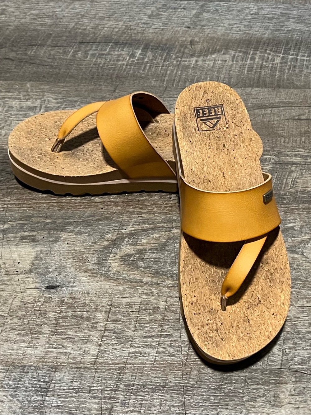 Reef Sol Hi cork bed leather Sandal